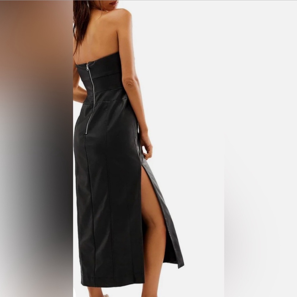 Free People Black Strapless Dress